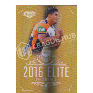2016 ESP Elite SG090 Special Gold Parallel Pat Matautia