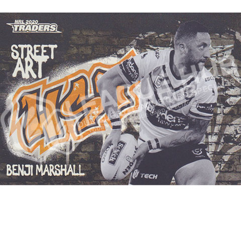 2020 NRL Traders SABK15 Street Art Black Benji Marshall