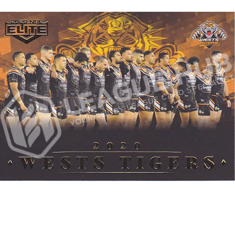 2020 NRL Elite CL16 Team Photo Wests Tigers