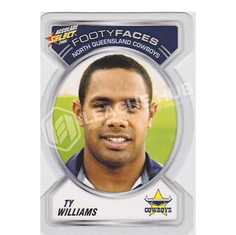 2006 Select Accolade FF80 Footy Faces Ty Williams