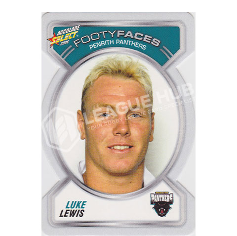 2006 Select Accolade FF94 Footy Faces Luke Lewis