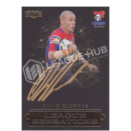 2019 NRL Elite LB8 League Sensations Signature Black David Klemmer