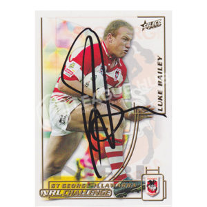 2002 Select NRL Challenge Luke Bailey