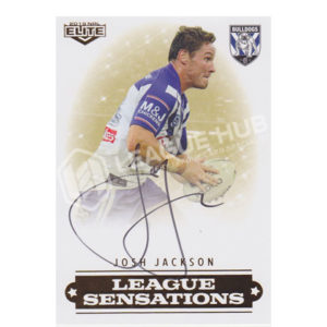 2019 NRL Elite LS3 League Sensations Signature White Josh Jackson #005/90