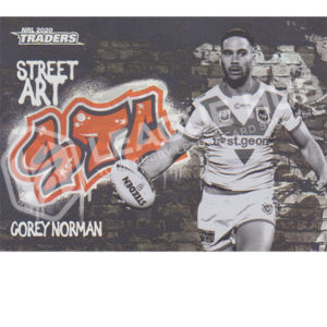 2020 NRL Traders SABK13 Street Art Black Corey Norman