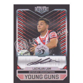 2021 NRL Elite YGB14 Young Guns Signature Black Lachlan Lam #038/110