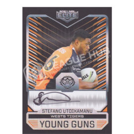 2021 NRL Elite YGB16 Young Guns Signature Black Stefano Utoikamanu #082/110