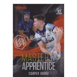 2022 NRL Traders MAR14 Master & Apprentice Red Cooper Johns