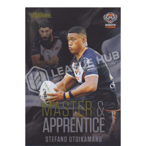 2022 NRL Traders MABK32 Master & Apprentice Black Stefano Utoikamanu