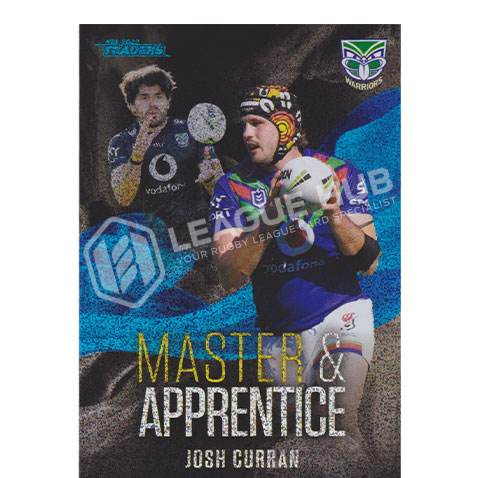 2022 NRL Traders MAB30 Master & Apprentice Blue Josh Curran