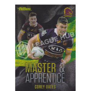 2022 NRL Traders MAG1 Master & Apprentice Green Corey Oates