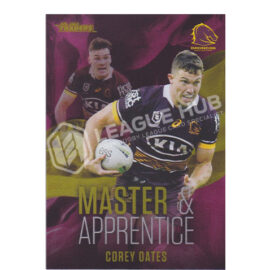 2022 NRL Traders MA1 Master & Apprentice Corey Oates