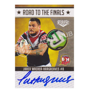 2015 ESP Elite RFS4 Road to the Finals Jersey Redemption Signature Jared Ware-Hargreaves