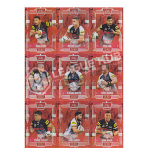 2017 ESP Elite MR91-MR99 Ruby Mojo Set of 9 Penrith Panthers