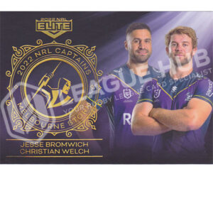 2022 NRL Elite Captains C7 Melbourne Storm Jesse Bromwich & Christian Welch