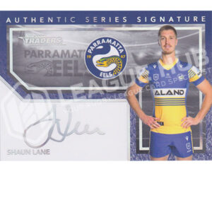 2022 NRL Traders Authentic Signature Series Silver AS10 Shaun Lane