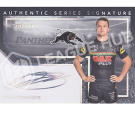 2022 NRL Traders Authentic Signature Series Silver AS11 Dylan Edwards