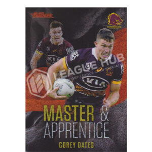 2022 NRL Traders MAR1 Master & Apprentice Red Corey Oates