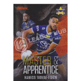 2022 NRL Traders MAR18 Master & Apprentice Red Hamiso Tabuai-Fidow